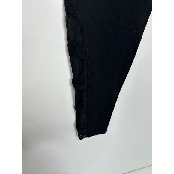 Yummie Leggings Full Length With Lacing & Contrast inserts Size Small - Picture 4 of 8